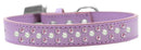 Dog, Puppy & Pet Fashion Collar, "Pearl and Light Pink Crystal Rimsets Sprinkles"