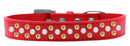 Dog, Puppy & Pet Fashion Collar, "Pearl and Yellow Crystal Rimsets Sprinkles"