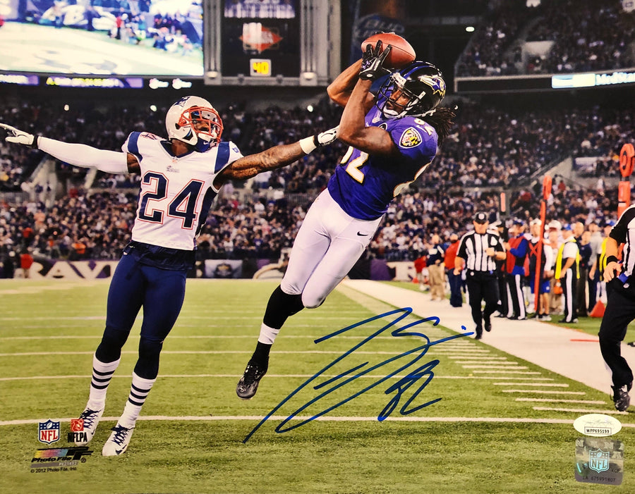 Torrey Smith v. Patriots Baltimore Ravens Autographed 11