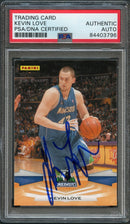 2009-10 Panini Basketball #214 Kevin Love Signed Card AUTO PSA Slabbed Timberwolves