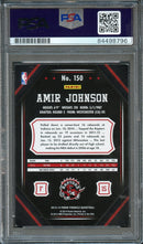2013-14 Panini Pinnacle #150 Amir Johnson Signed Card AUTO PSA Slabbed Raptors
