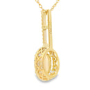.10ct Opal Diamond Fashion Pendants 10KT Yellow Gold