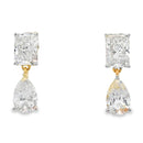 2.50ct Lab Grown Diamond Earrings 14KT Yellow Gold