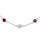 .71ct Ruby Diamond Bracelet 14KT White Gold