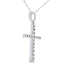 .30ct Diamond Cross Religious Pendant 14KT White Gold