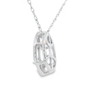 Rose Quartz Diamond Fashion Pendants 10KT White Gold