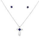 Created Sapphire Jewelry sets Sterling Silver