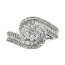 1.00ct Diamond Ring 14KT White Gold
