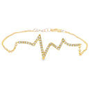 .10ct Diamond Bracelet 14KT Yellow Gold