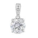 2.00ct Moissanite Pendant Sterling Silver