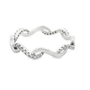.17ct Diamond Wedding Band Ring 14KT White Gold