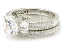 1.05ct Engagement Ring Set 18KT White Gold