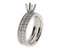 Diamond Semi Mount Engagement Ring 14KT White Gold
