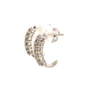 1.09ct Diamond Diamond Hoop Earrings 14KT White Gold