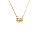 .12ct Emerald Diamond Fashion Pendants 14KT Yellow Gold