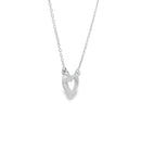 .03ct Diamond Heart Love Pendant 14KT White Gold
