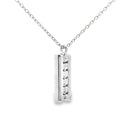 .30ct Sapphire Diamond Fashion Pendants 14KT White Gold