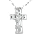 .50ct Diamond Cross Religious Pendant 10KT White Gold