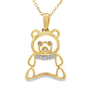 .03ct Diamond Animal Pendant 10KT Yellow Gold