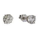 1.00ct Diamond Stud Earrings 14KT White Gold