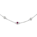 .16ct Ruby Diamond Bracelet 14KT White Gold