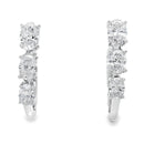 1.50ct Lab Grown Diamond Hoop Earrings 14KT White Gold