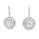 Cubic Zirconia Earrings Sterling Silver