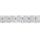 Lab Grown Diamond Tennis Bracelet Sterling Silver