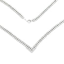 7.00ct Diamond Tennis Necklace 14KT White Gold