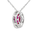 .63ct Ruby Diamond Fashion Pendants 10KT White Gold