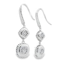 8.51ct Moissanite Dangle Earrings Sterling Silver