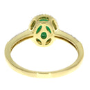 .94ct Emerald Diamond Ring 14KT Yellow Gold