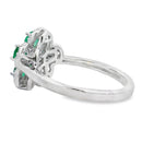 1.01ct Emerald Zircon Ring Sterling Silver