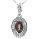 .42ct Quartz Diamond Fashion Pendants 10KT White Gold