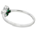 .15ct Emerald Diamond Ring 10KT White Gold