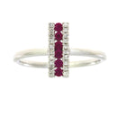 .30ct Ruby Diamond Ring 14KT White Gold