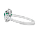 .55ct Chalcedony Diamond Ring 10KT White Gold