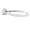 Natural .50ct Lab Grown Diamond 10KT White Gold