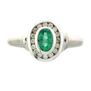 .60ct Emerald Diamond Ring 10KT White Gold