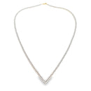 7.00ct Diamond Tennis Necklace 14KT Yellow Gold