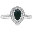 .52ct Onyx Diamond Ring 10KT White Gold