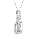 Aquamarine Diamond Fashion Pendants 10KT White Gold