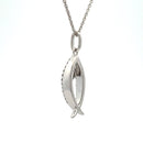 .17ct Cross Religious Pendant Sterling Silver 10KT Gold
