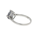 1.25ct Mystic Fire Topaz Diamond Ring 10KT White Gold