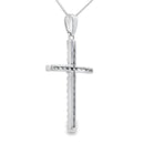 .21ct Diamond Cross Religious Pendant 14KT White Gold
