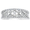 .50ct Diamond Fashion band rings 10KT White Gold