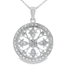 Natural .25ct Diamond Fashion Pendants Sterling Silver