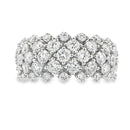 Lab Grown Diamond Fashion band rings 14KT White Gold
