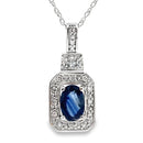 .66ct Sapphire Diamond Fashion Pendants 10KT White Gold