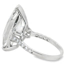 9.85ct Lab Grown Diamond Eng Only 14KT White Gold